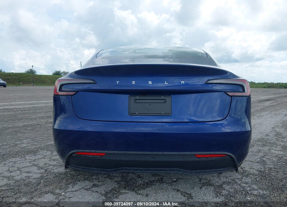 2024 TESLA MODEL 3 REAR-WHEEL DRIVE VIN: 5YJ3E1EA7RF750726