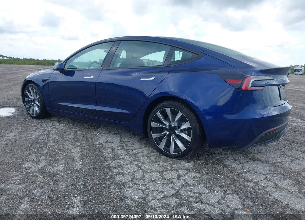 2024 TESLA MODEL 3 REAR-WHEEL DRIVE VIN: 5YJ3E1EA7RF750726