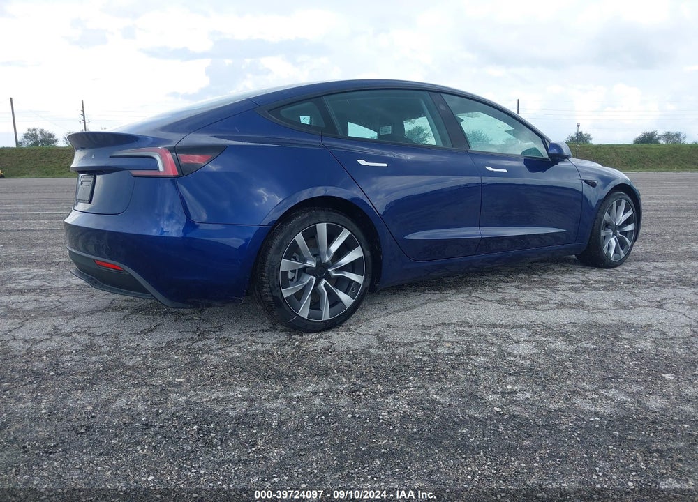 2024 TESLA MODEL 3 REAR-WHEEL DRIVE VIN: 5YJ3E1EA7RF750726