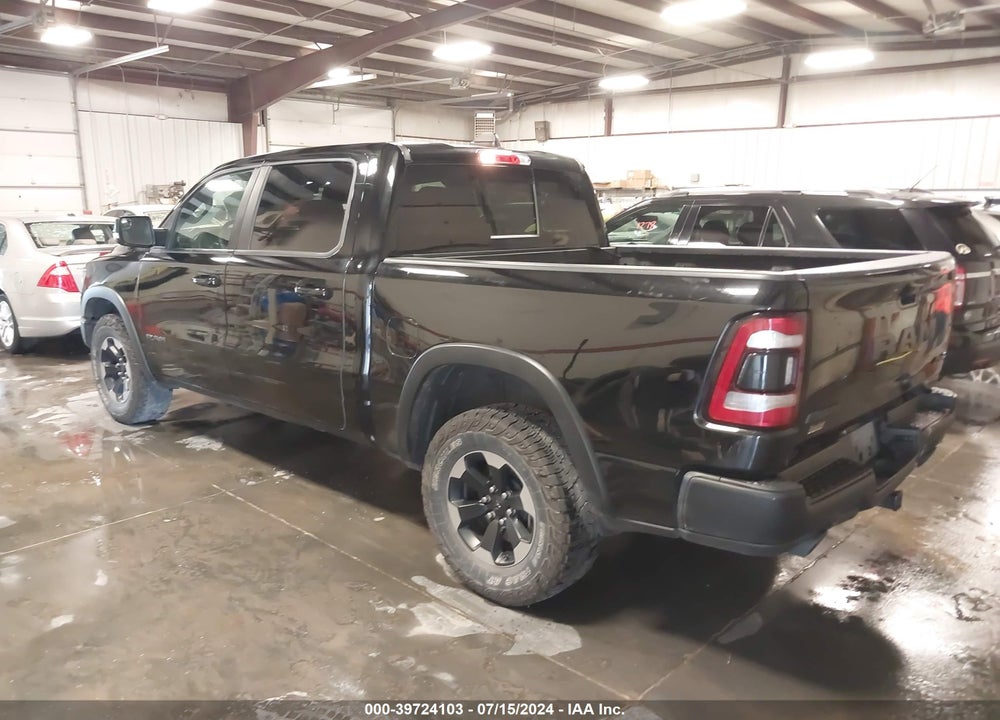 2019 RAM 1500 REBEL 4X4 5'7 BOX VIN: 1C6SRFLT7KN592288