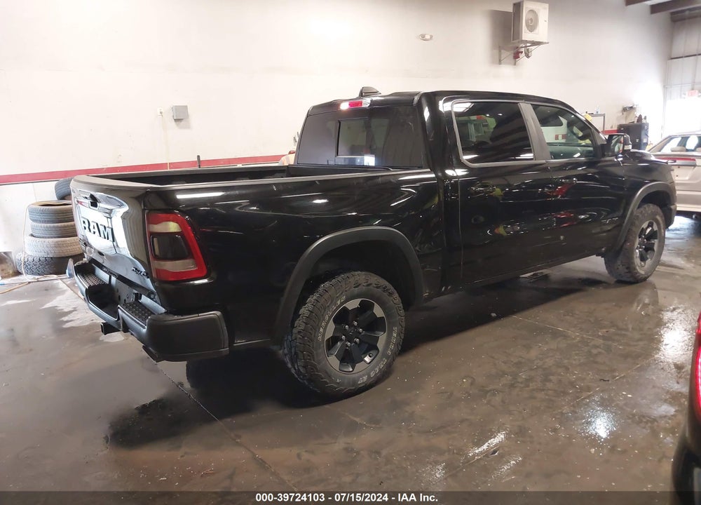 2019 RAM 1500 REBEL 4X4 5'7 BOX VIN: 1C6SRFLT7KN592288