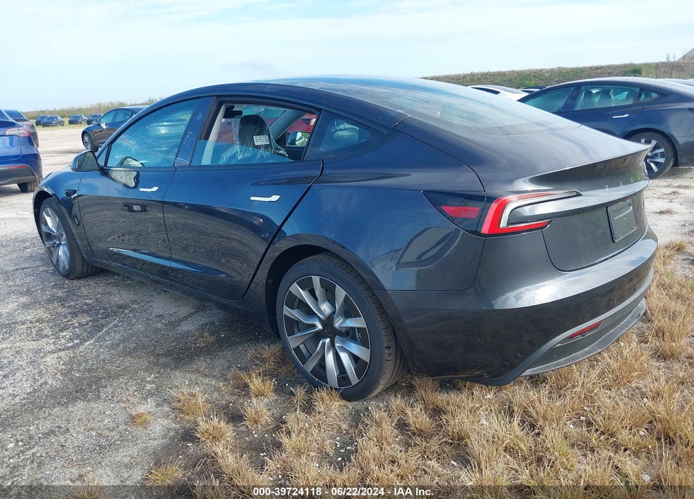 2024 TESLA MODEL 3 REAR-WHEEL DRIVE VIN: 5YJ3E1EA8RF751612