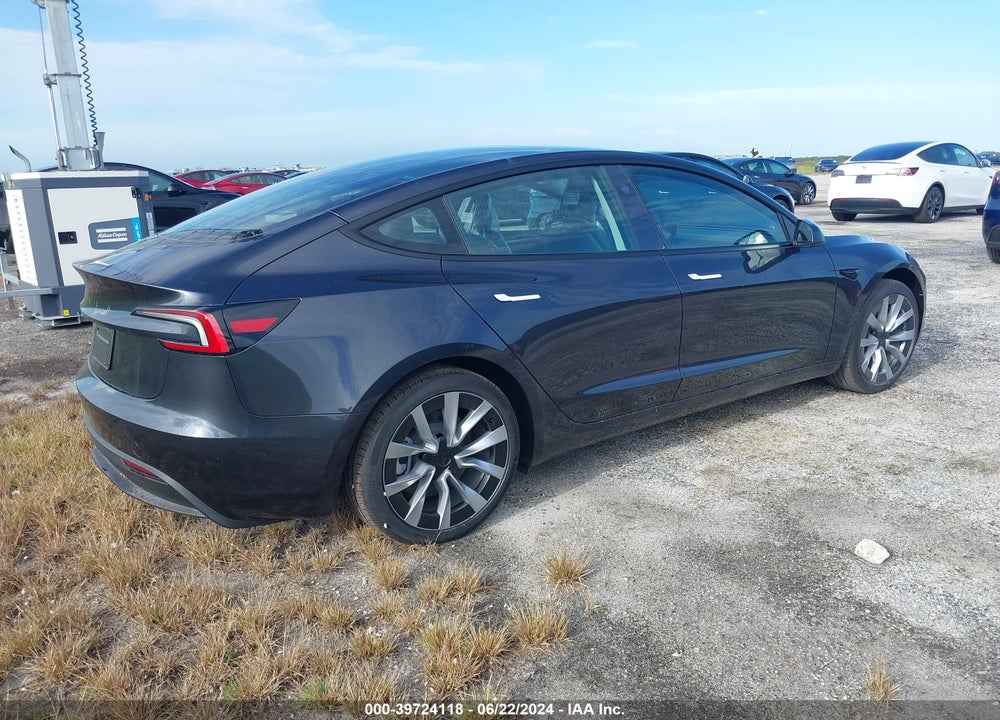2024 TESLA MODEL 3 REAR-WHEEL DRIVE VIN: 5YJ3E1EA8RF751612