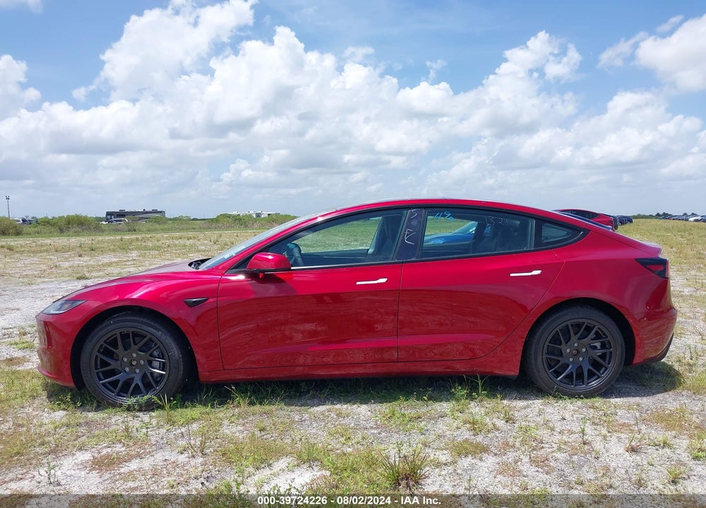 2024 TESLA MODEL 3 LONG RANGE DUAL MOTOR ALL-WHEEL DRIVE VIN: 5YJ3E1EB8RF771352