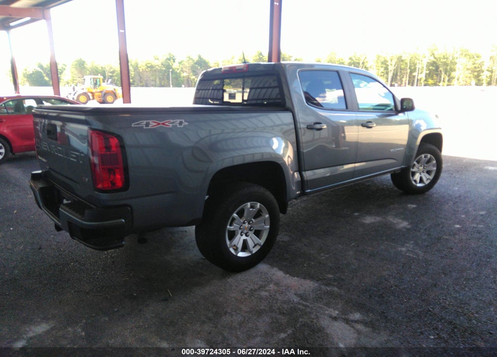 2022 CHEVROLET COLORADO 4WD SHORT BOX LT VIN: 1GCGTCEN8N1270977