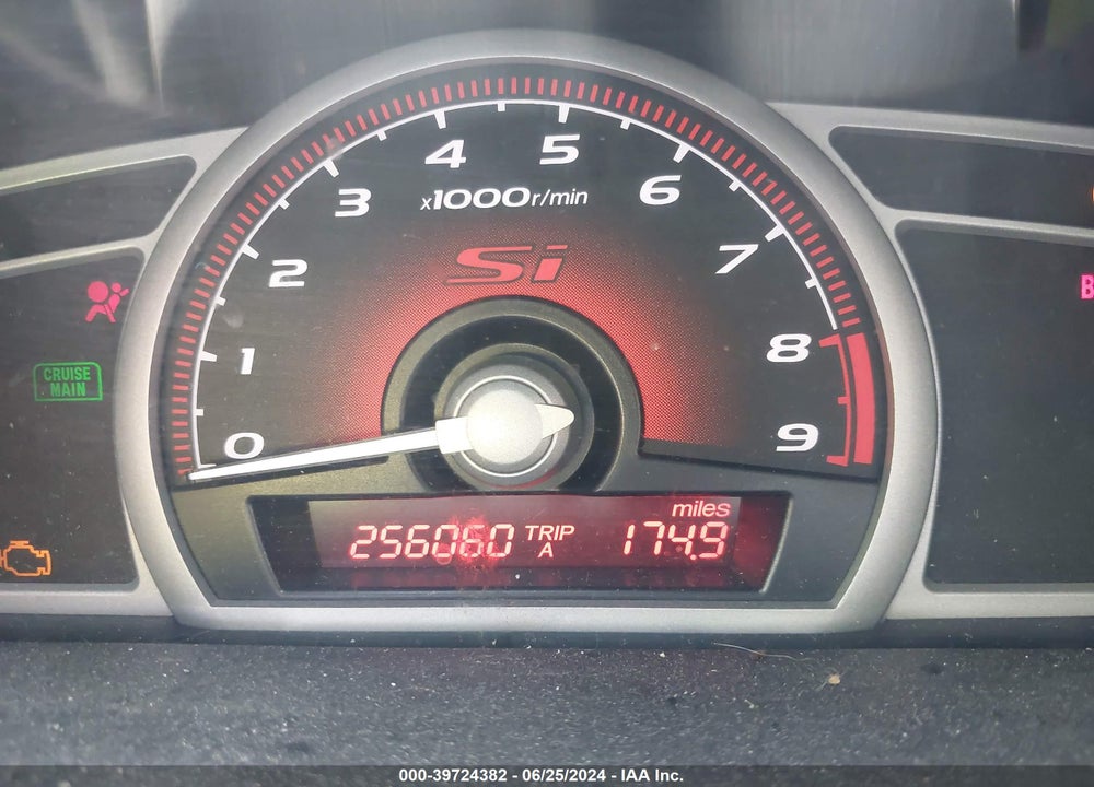 2009 HONDA CIVIC SI VIN: 2HGFA55569H705940