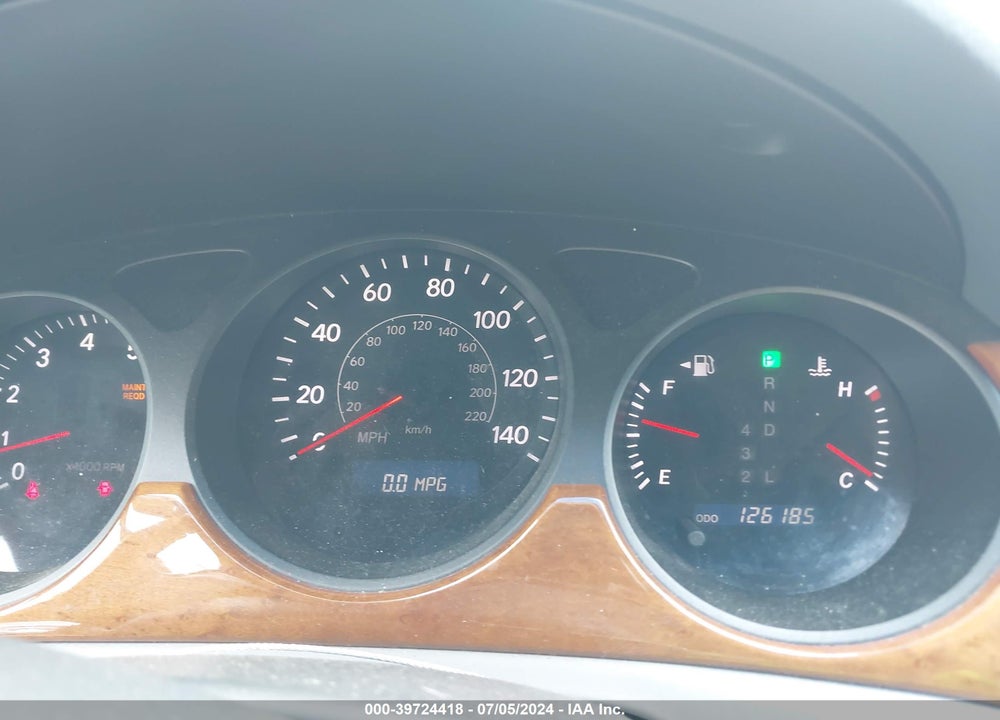 2005 LEXUS ES 330 VIN: JTHBA30G655134007