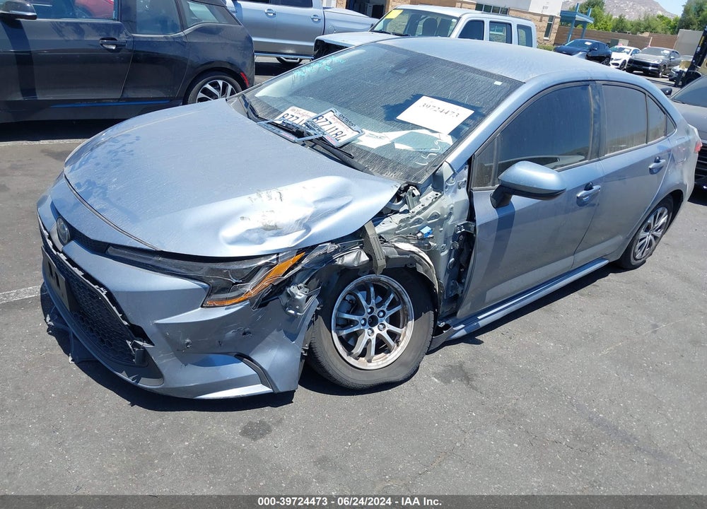 2022 TOYOTA COROLLA HYBRID LE VIN: JTDEAMDE2NJ049198