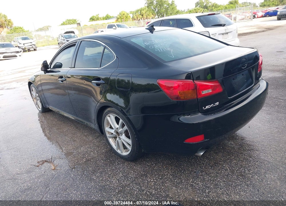 2007 LEXUS IS 250 VIN: JTHBK262575036415