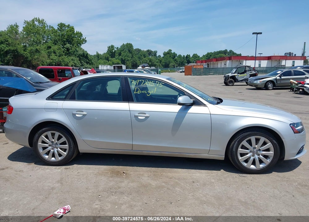 2014 AUDI A4 2.0T PREMIUM VIN: WAUBFAFL1EA058096