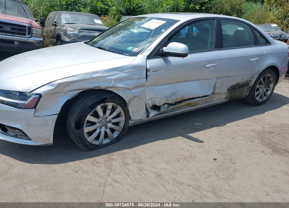2014 AUDI A4 2.0T PREMIUM VIN: WAUBFAFL1EA058096
