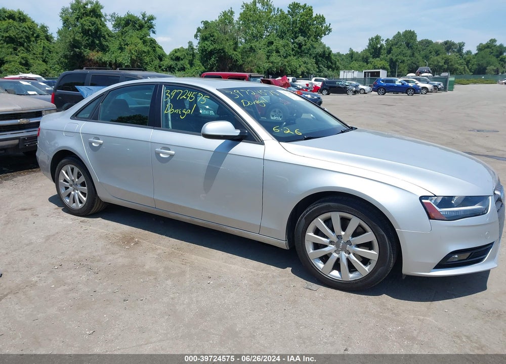 2014 AUDI A4 2.0T PREMIUM VIN: WAUBFAFL1EA058096