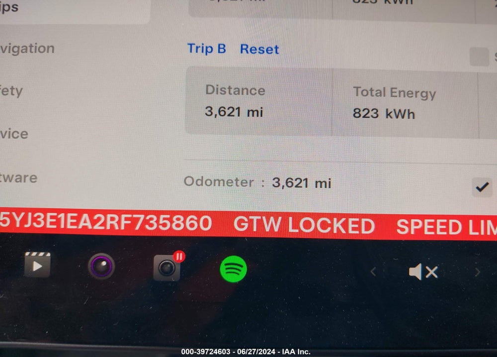 2024 TESLA MODEL 3 REAR-WHEEL DRIVE VIN: 5YJ3E1EA2RF735860