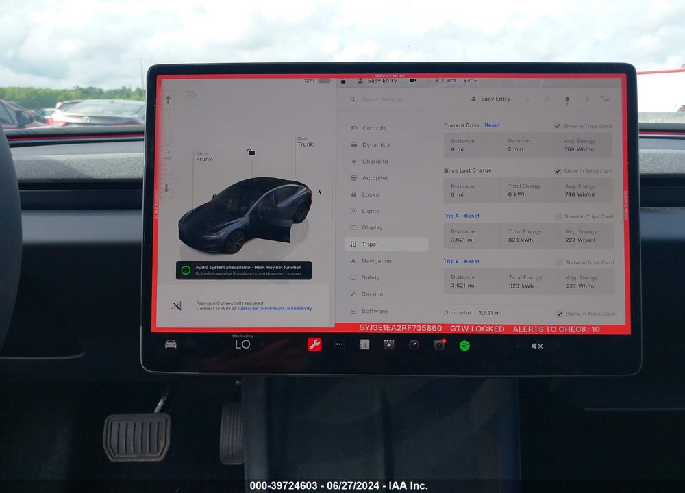 2024 TESLA MODEL 3 REAR-WHEEL DRIVE VIN: 5YJ3E1EA2RF735860