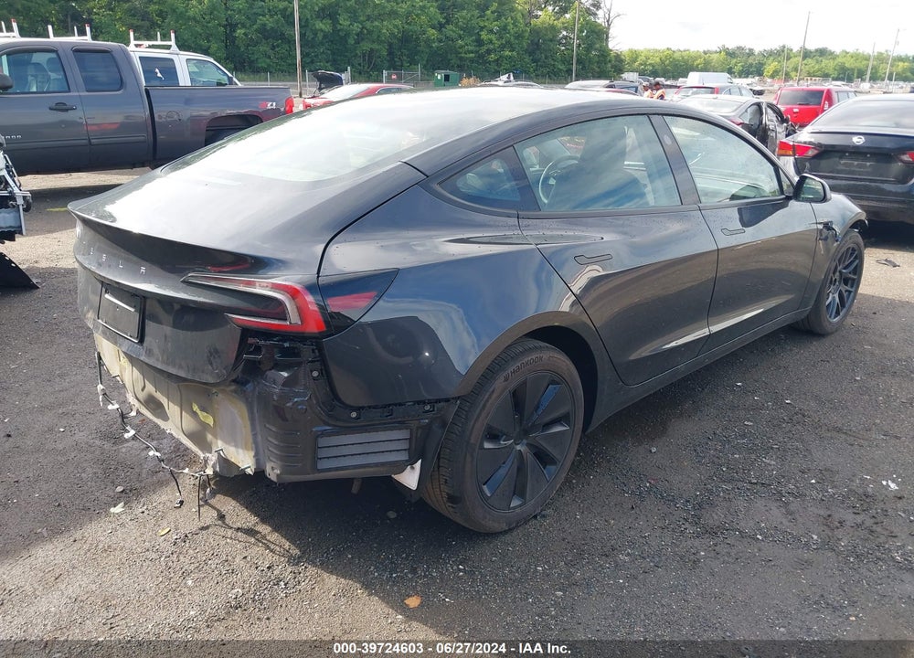 2024 TESLA MODEL 3 REAR-WHEEL DRIVE VIN: 5YJ3E1EA2RF735860