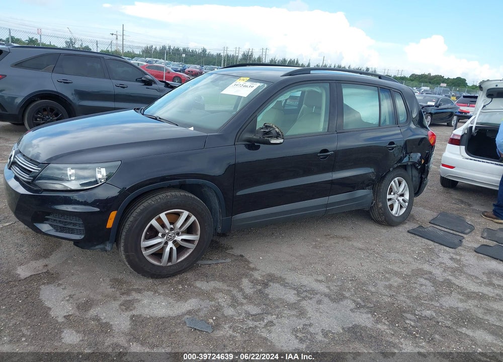 2016 VOLKSWAGEN TIGUAN S VIN: WVGAV7AX7GW603945