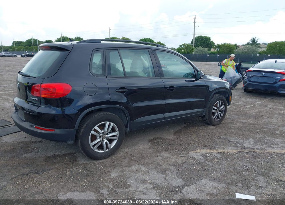 2016 VOLKSWAGEN TIGUAN S VIN: WVGAV7AX7GW603945