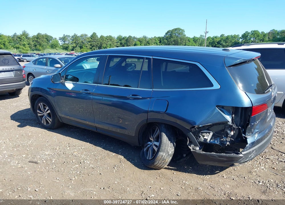 2017 HONDA PILOT EX-L VIN: 5FNYF6H54HB101401