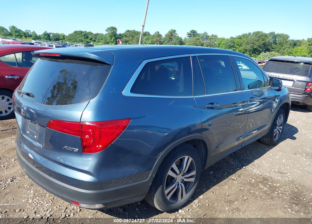 2017 HONDA PILOT EX-L VIN: 5FNYF6H54HB101401