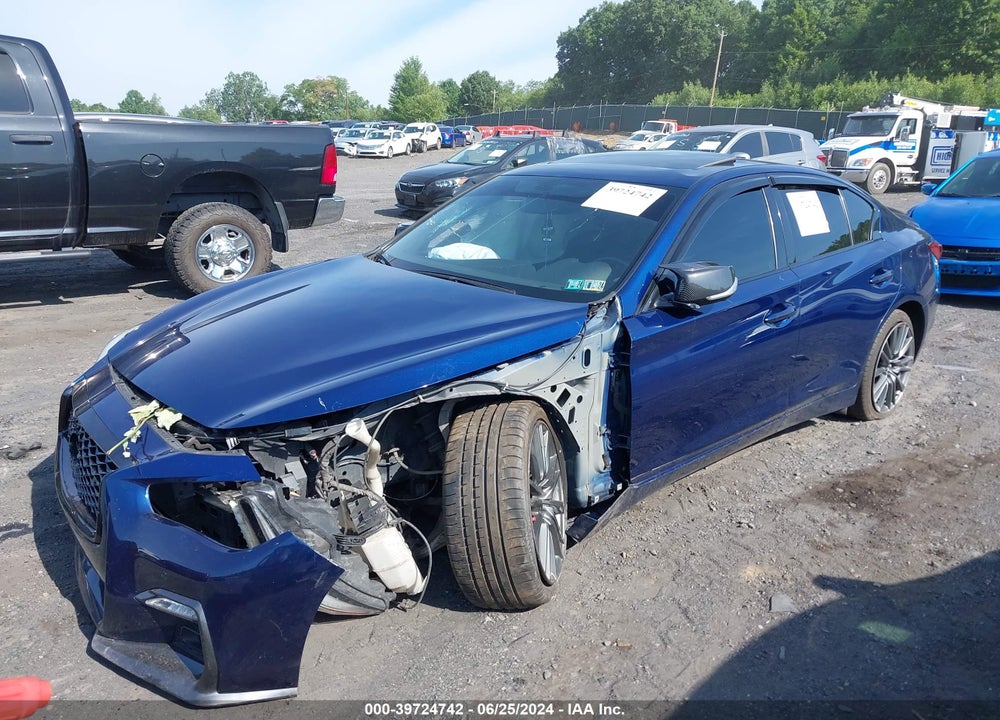 2019 INFINITI Q50 3.0T RED SPORT 400 VIN: JN1FV7AR0KM830381