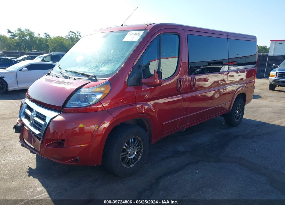 2018 RAM PROMASTER 1500 LOW ROOF 136 WB VIN: 3C6TRVAG2JE105912