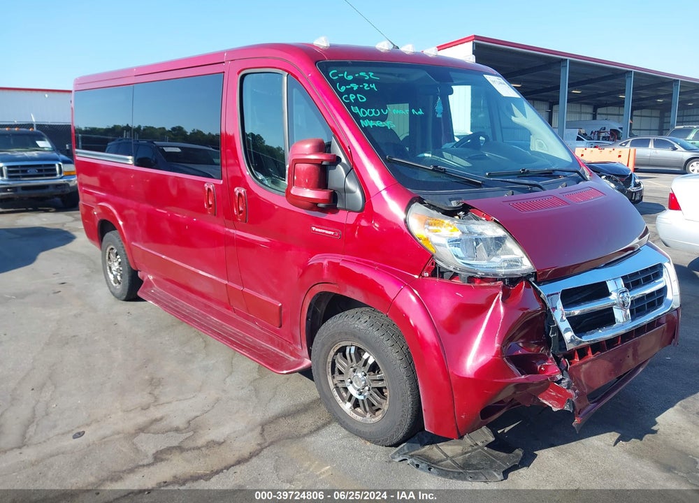 2018 RAM PROMASTER 1500 LOW ROOF 136 WB VIN: 3C6TRVAG2JE105912