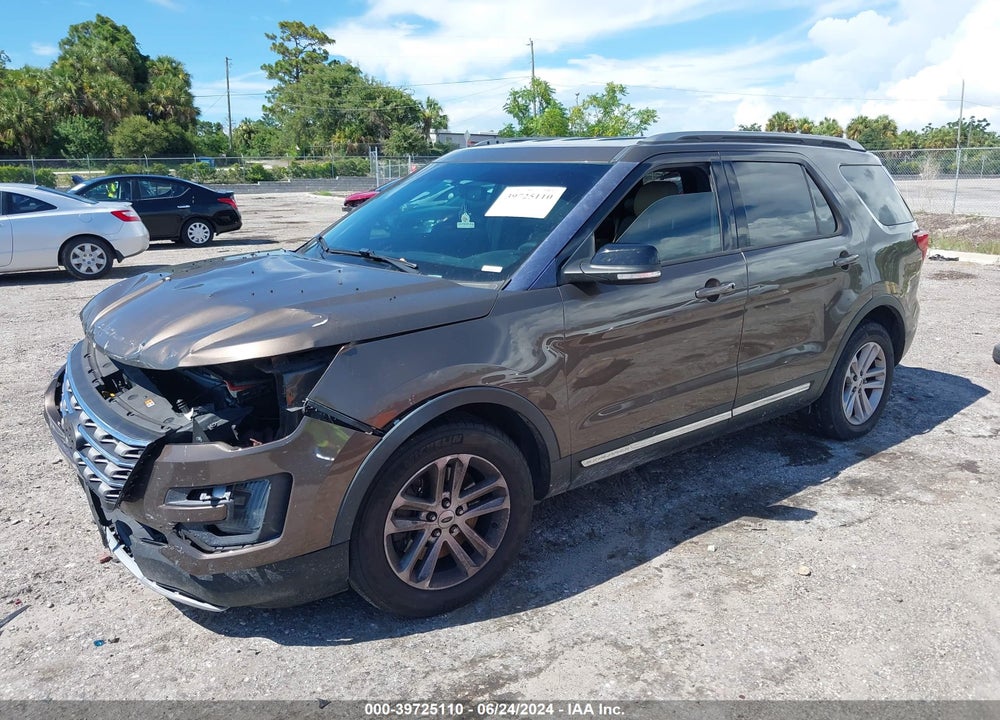 2016 FORD EXPLORER XLT VIN: 1FM5K7D87GGA32109