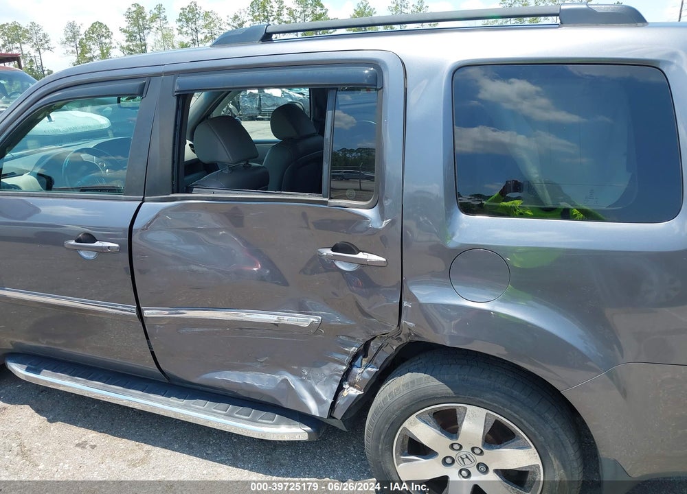 2014 HONDA PILOT TOURING VIN: 5FNYF4H93EB050489