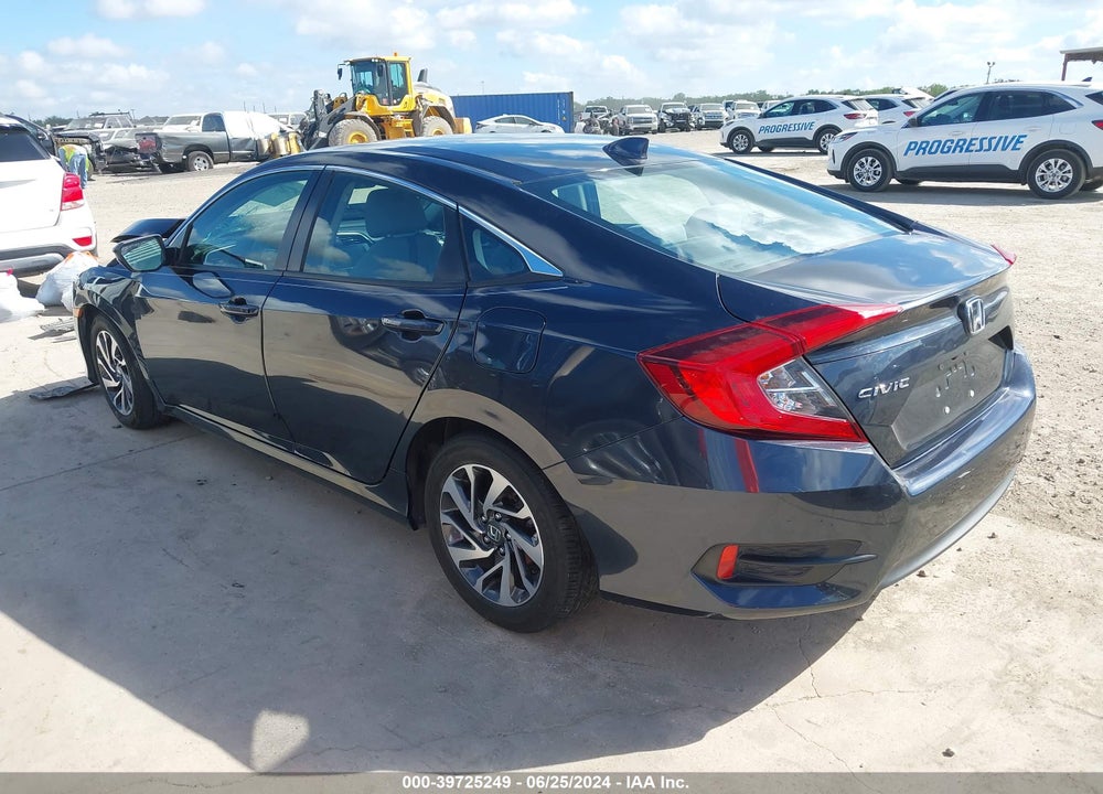 2018 HONDA CIVIC EX VIN: 2HGFC2F76JH550920