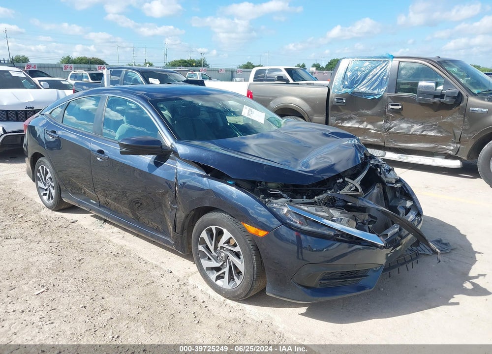 2018 HONDA CIVIC EX VIN: 2HGFC2F76JH550920