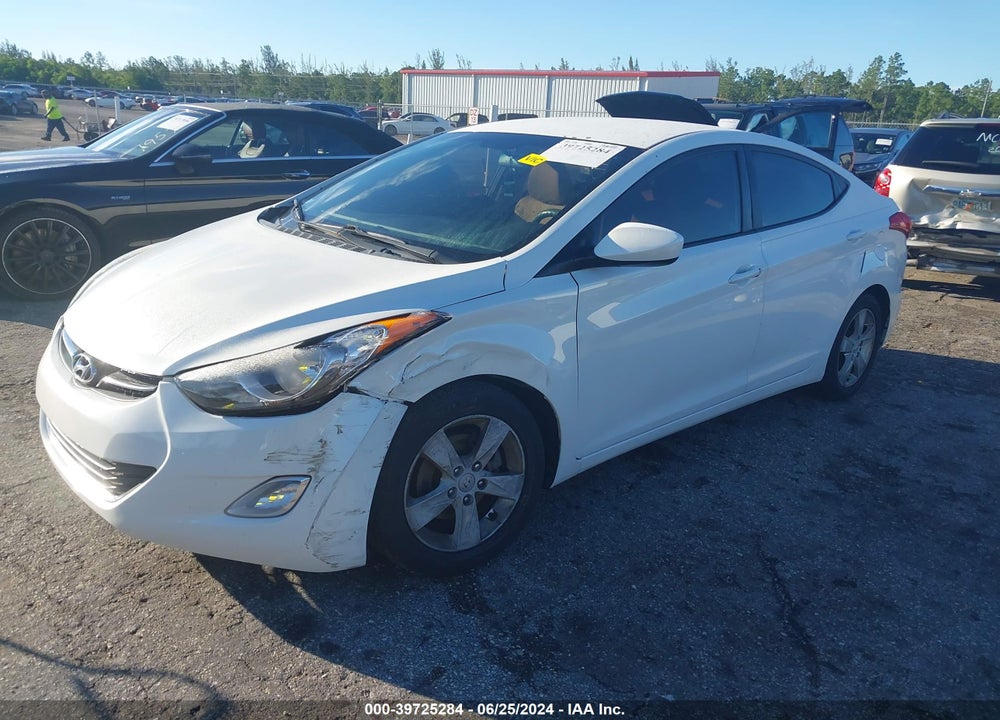 2012 HYUNDAI ELANTRA GLS VIN: 5NPDH4AE0CH077079