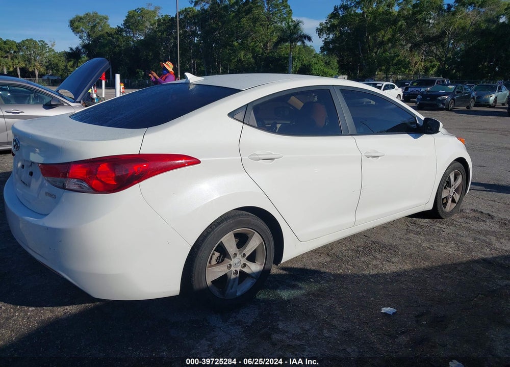 2012 HYUNDAI ELANTRA GLS VIN: 5NPDH4AE0CH077079