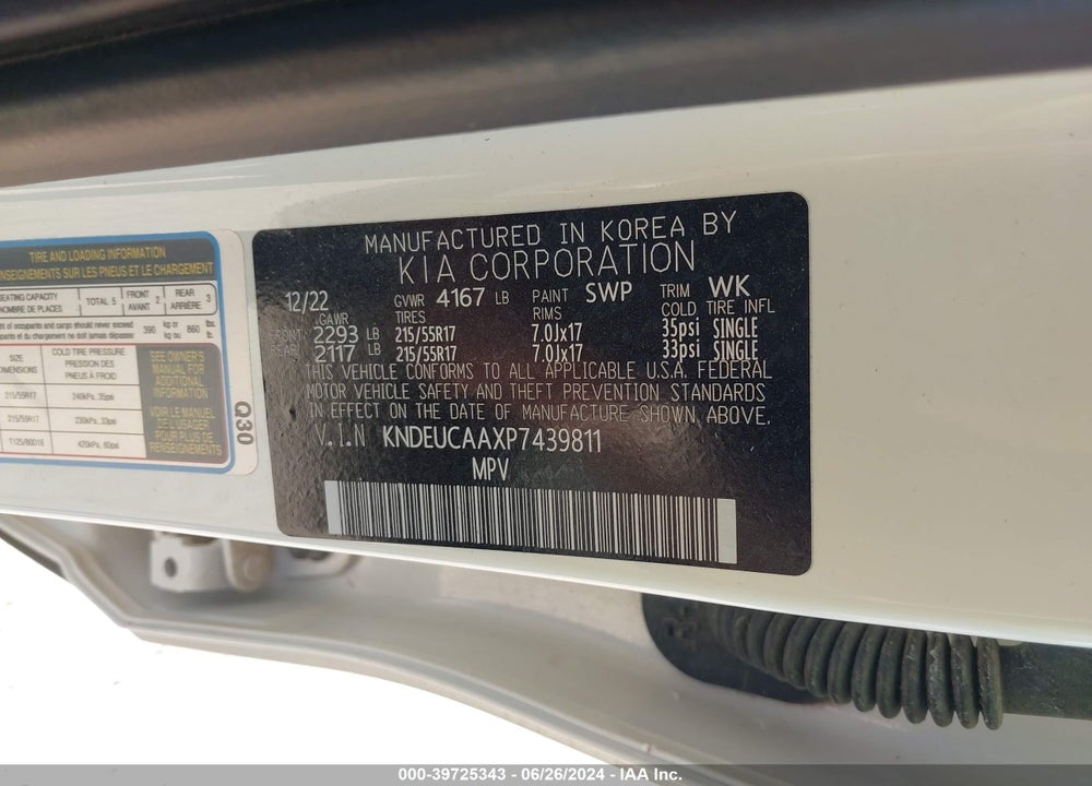2023 KIA SELTOS S VIN: KNDEUCAAXP7439811