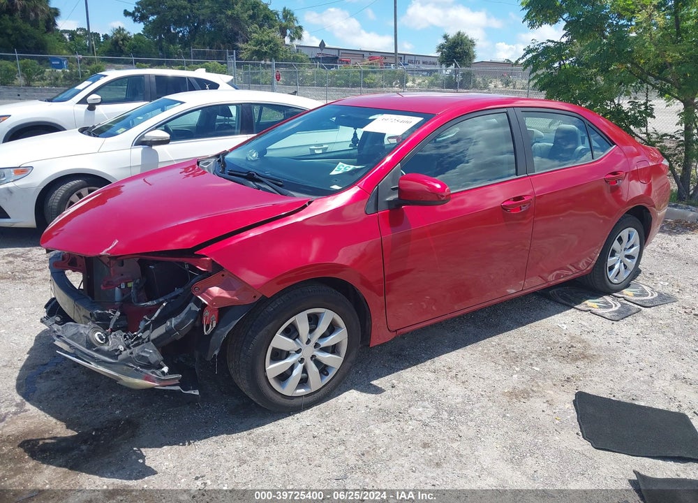 2016 TOYOTA COROLLA LE VIN: 2T1BURHE4GC567197