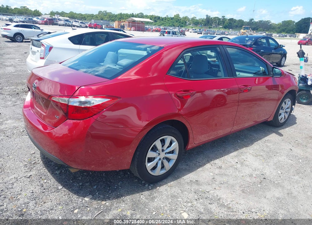 2016 TOYOTA COROLLA LE VIN: 2T1BURHE4GC567197