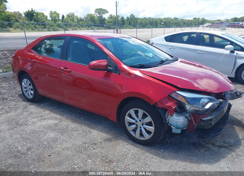 2016 TOYOTA COROLLA LE VIN: 2T1BURHE4GC567197