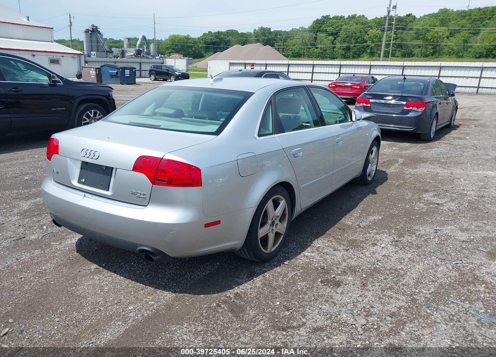 2005 AUDI A4 2.0T VIN: WAUDF68E75A450536