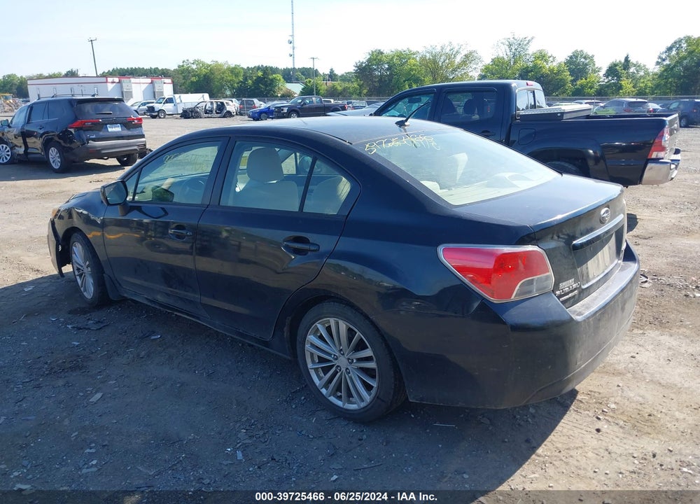 2012 SUBARU IMPREZA 2.0I PREMIUM VIN: JF1GJAD69CH006150