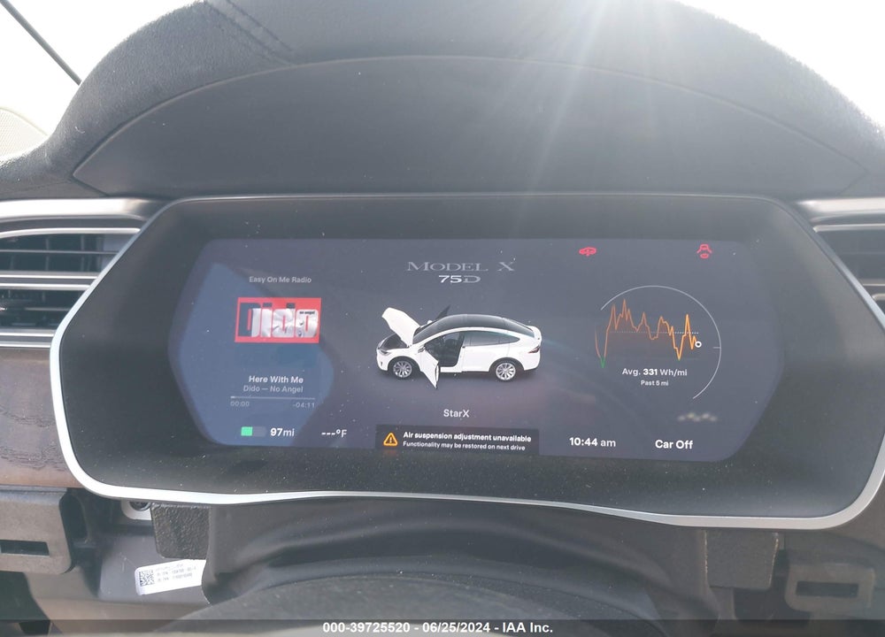 2016 TESLA MODEL X VIN: 5YJXCBE23GF012389