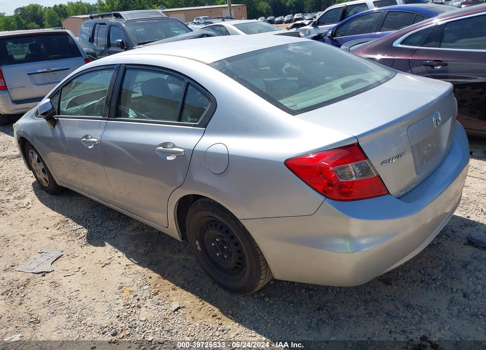 2012 HONDA CIVIC LX VIN: 19XFB2F59CE046912