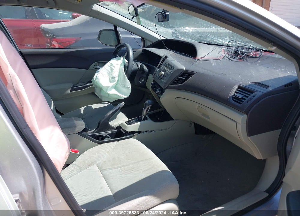 2012 HONDA CIVIC LX VIN: 19XFB2F59CE046912