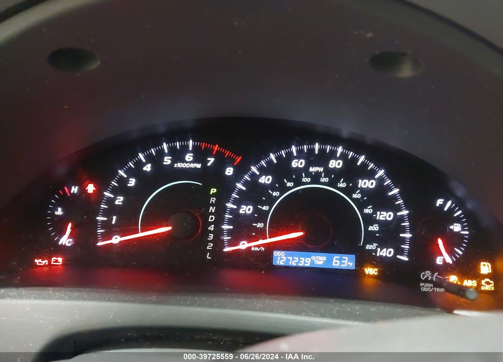 2008 TOYOTA CAMRY LE VIN: 4T4BE46K68R044455