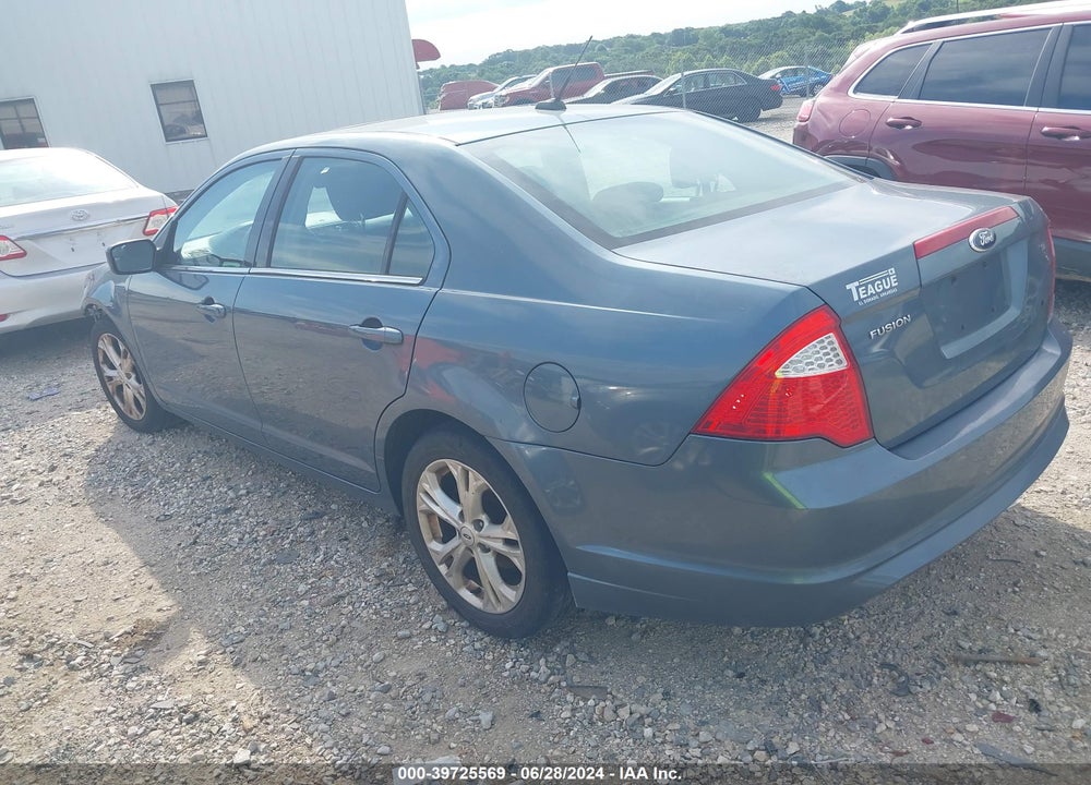 2012 FORD FUSION VIN: 3FAHP0HA2CR407355