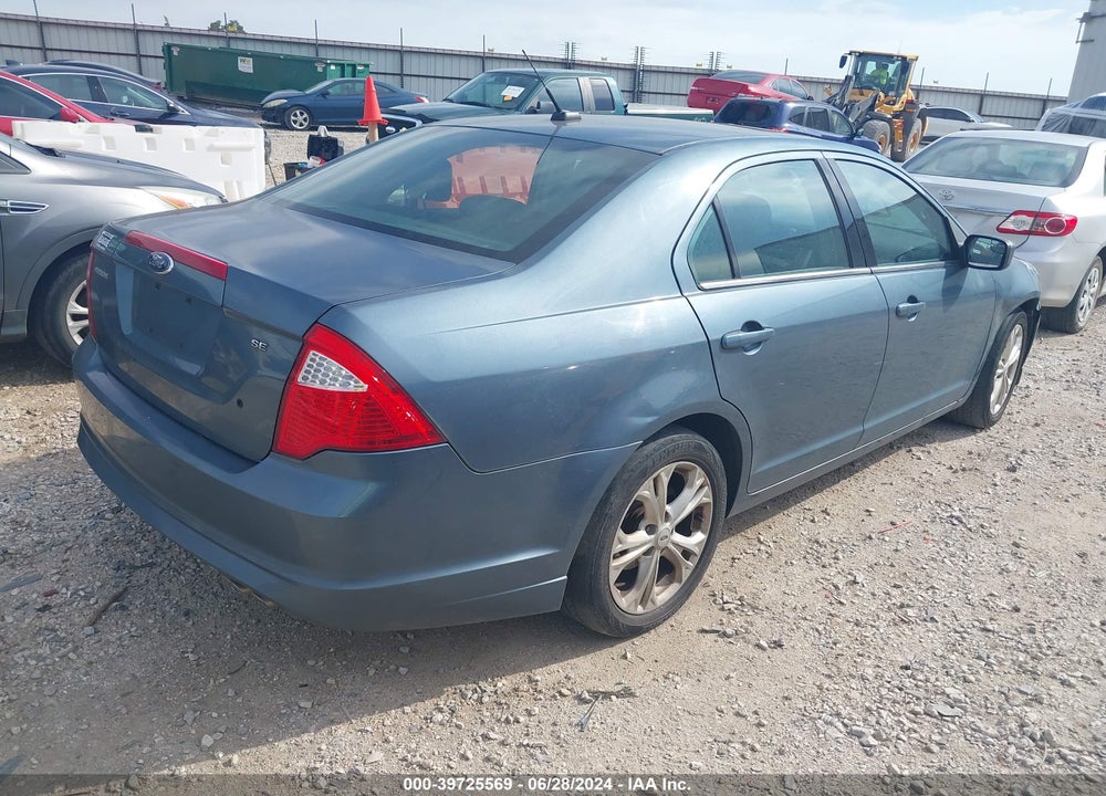2012 FORD FUSION VIN: 3FAHP0HA2CR407355