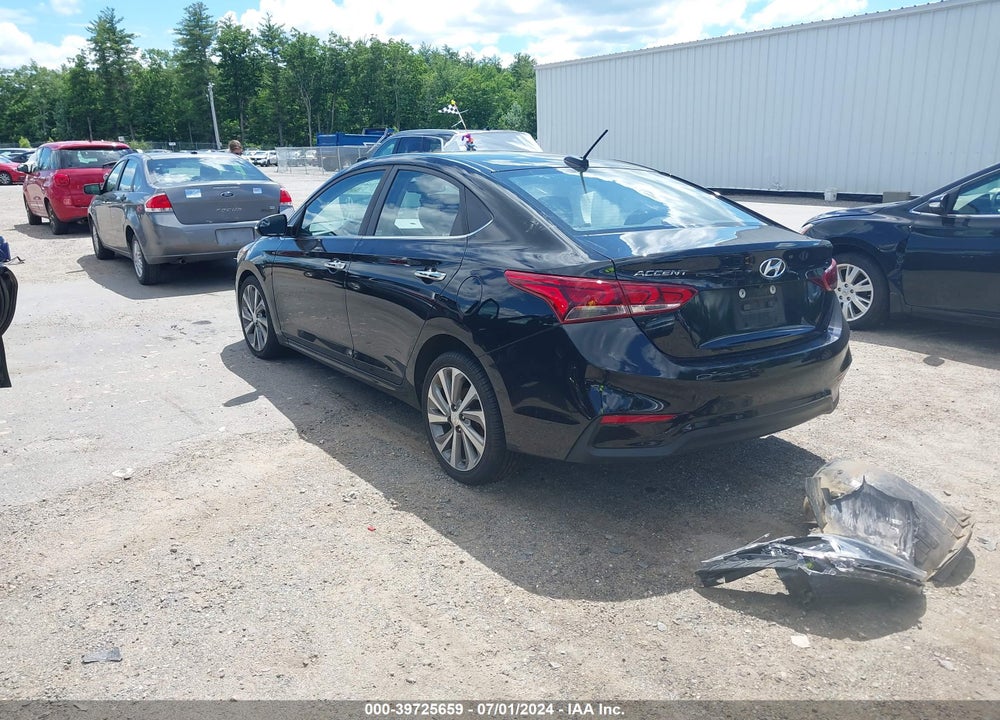2018 HYUNDAI ACCENT LIMITED VIN: 3KPC34A3XJE021001