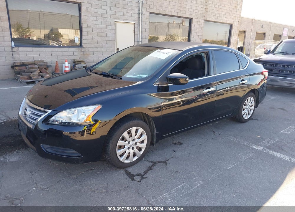 2013 NISSAN SENTRA S VIN: 3N1AB7AP8DL745190