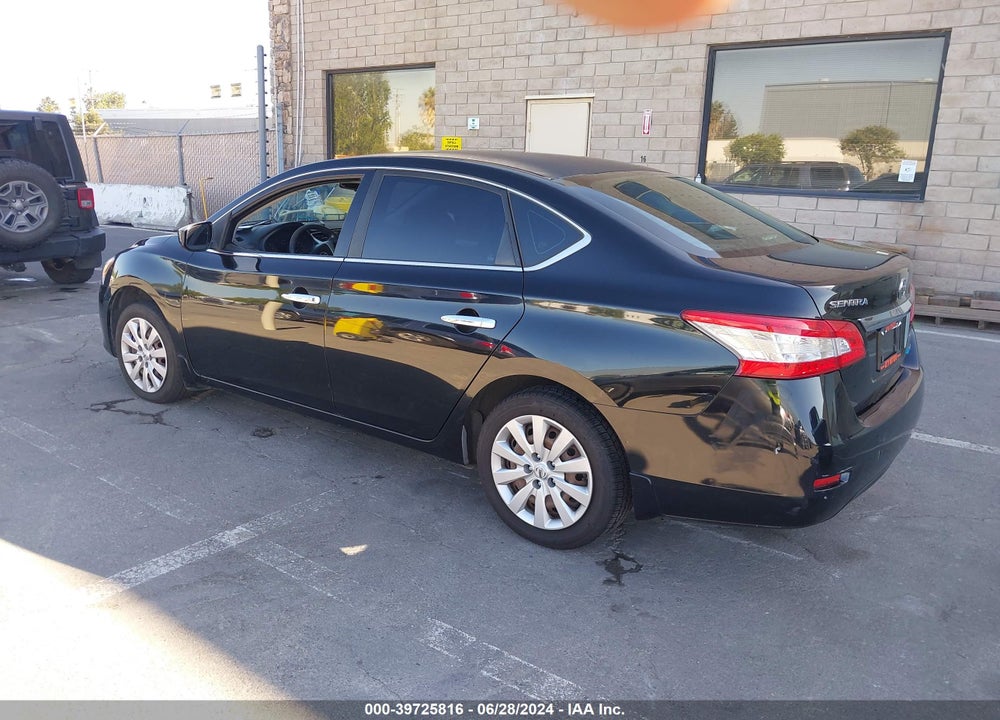 2013 NISSAN SENTRA S VIN: 3N1AB7AP8DL745190