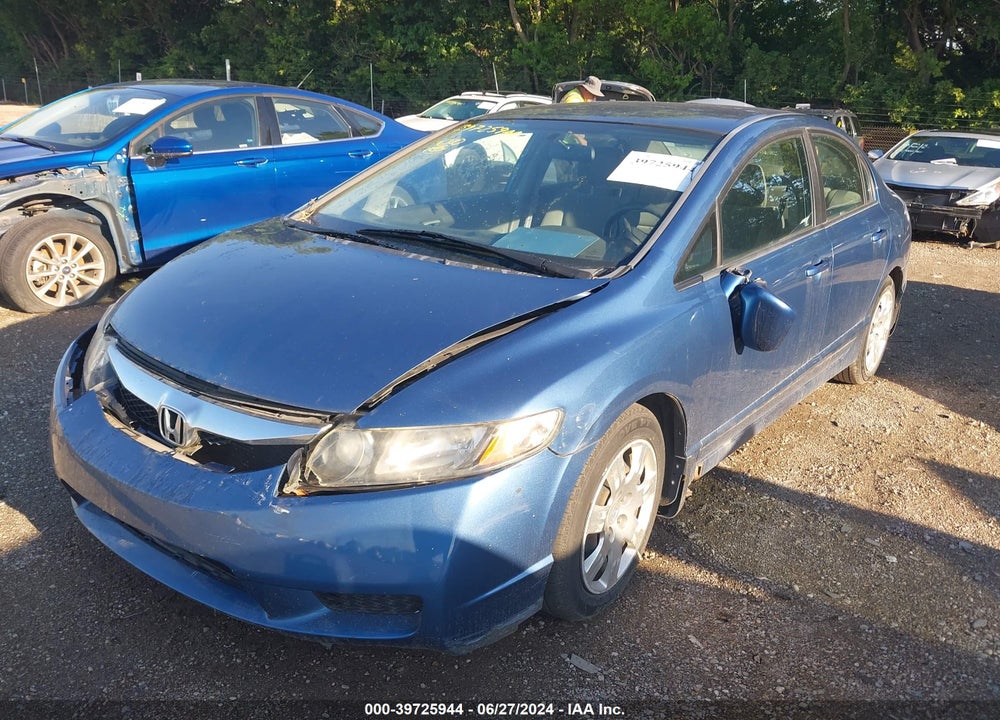 2010 HONDA CIVIC LX VIN: 19XFA1F52AE012238