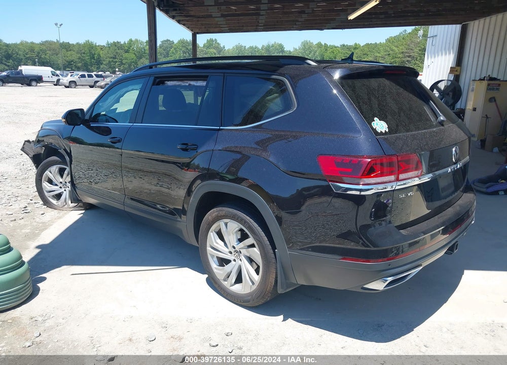 2021 VOLKSWAGEN ATLAS 3.6L V6 SE W/TECHNOLOGY VIN: 1V2JR2CA7MC547604