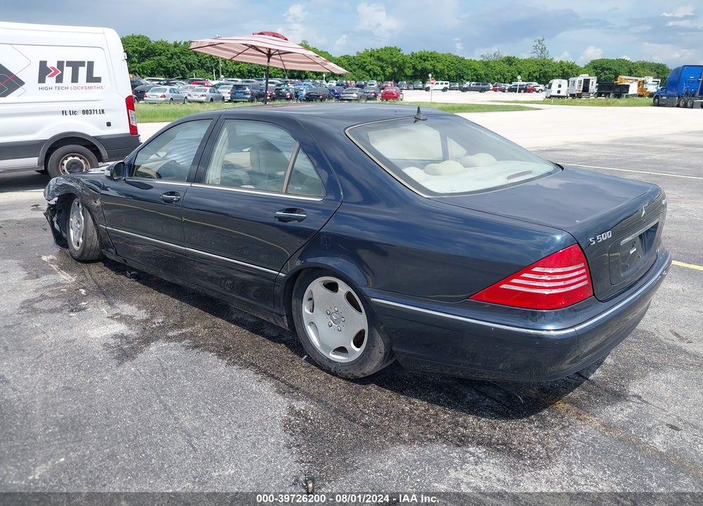 2003 MERCEDES-BENZ S 500 VIN: WDBNG84J33A361237